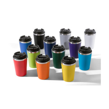 Tazze termiche personalizzate con logo - Tazza termica a doppia parete Shay | 350 ml