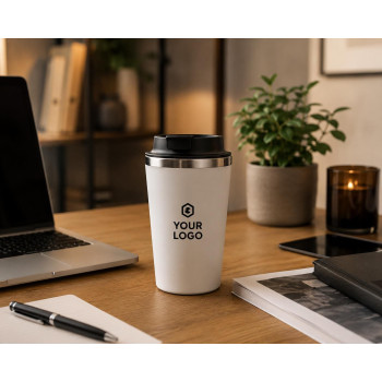 Tazze termiche personalizzate con logo - Tazza termica a doppia parete Shay | 350 ml
