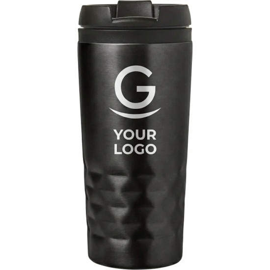 Tazza termica da viaggio Impression doppia parete acciaio inox 300 ml