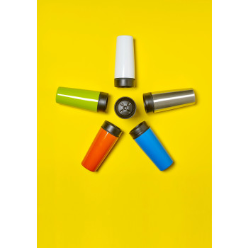 Tazza termica da viaggio in acciaio inox, capacità 450 ml Elisa