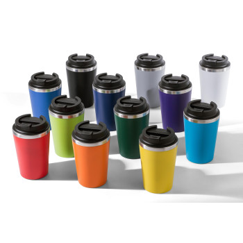 Tazze termiche personalizzate con logo - Tazza termica da viaggio in PP Shay