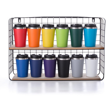 Tazze termiche personalizzate con logo - Tazza termica da viaggio in PP Shay