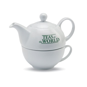 Tazza personalizzata con logo - TEA TIME - Set tè teiera e tazza