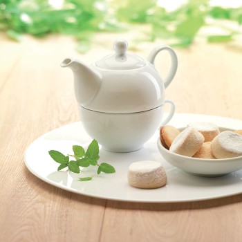 Tazza personalizzata con logo - TEA TIME - Set tè teiera e tazza