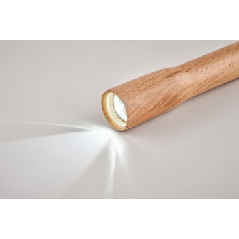 TELES - Torcia in legno con luce COB