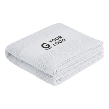 asciugamani personalizzati con logo - Telo personalizzabile in cotone open end con bordatura rinforzata