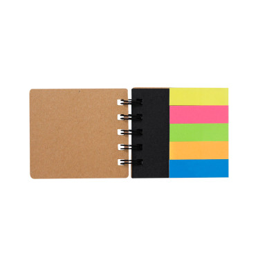 Blocco Note personalizzabile con Note Adesive colorate e materiali naturali