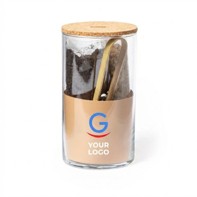 Terrario personalizzabile in vetro borosilicato con coperchio in sughero naturale