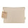 Beauty Case personalizzabile in cotone riciclato naturale con zip e cordino