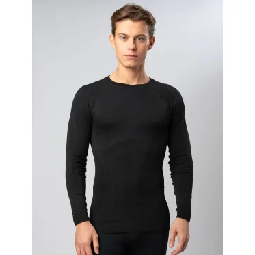 Maglia termica personalizzata Black Spider raglan elasticizzata manica lunga