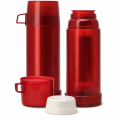 Thermos personalizzabile trasparente rosso capacità 0,23 litri chiusura coppa