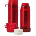 Thermos personalizzabile trasparente rosso capacità 0,23 litri chiusura coppa