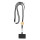 Lanyard smartphone in cotone con dettaglio in bambu e moschettone