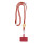 Lanyard smartphone in cotone con dettaglio in bambu e moschettone