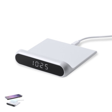 Orologio multifunzione personalizzabile con caricatore wireless integrato