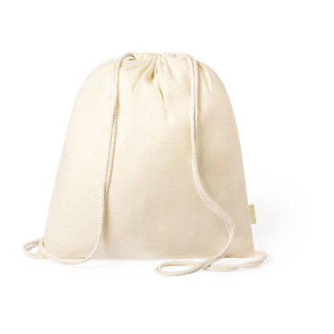 Zaino con coulisse personalizzabile in cotone organico resistente fino 9 kg