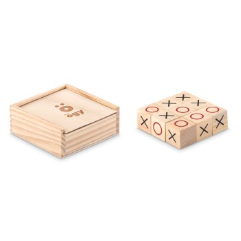 Gadget per bambini personalizzati con logo - TIC TAC TOE - Gioco del tris in legno