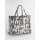 Tote bag effetto tie-dye in cotone riciclato con area stampabile
