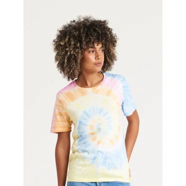 T-shirt personalizzabile Just Ts by AWDis cotone tie-dye maniche corte