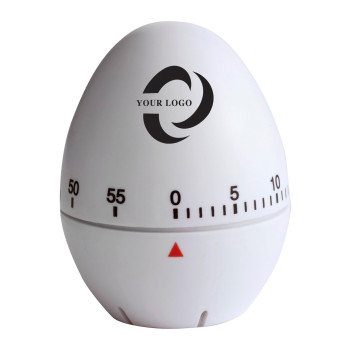 Timer cucina personalizzati con logo - Timer da cucina Ronan | Plastica | Forma a uovo