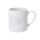 Tazza in ceramica opaca da 350ml con cerchio in rilievo per personalizzazione