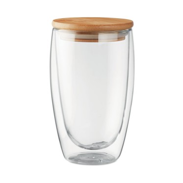 Tazza personalizzata con logo - TIRANA LARGE - Bicchiere in vetro 450 ml