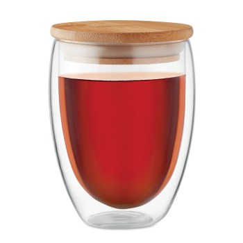 Tazza personalizzata con logo - TIRANA MEDIUM - Bicchiere in vetro 350 ml