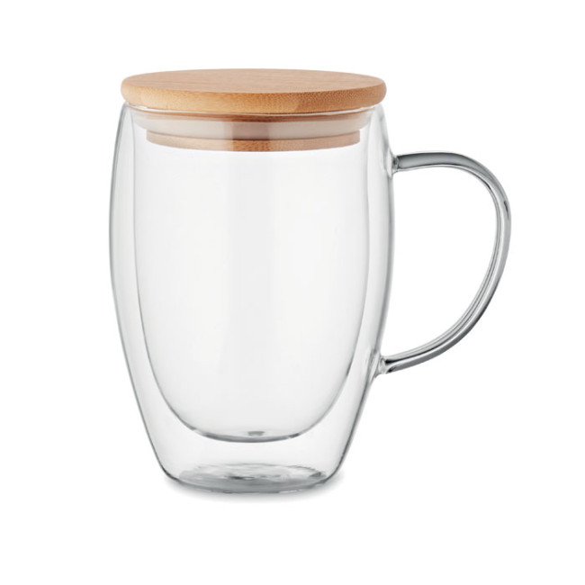 Tazze termiche personalizzate con logo - TIROL - Tazza in borosilicato 350 ml