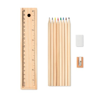 Matita personalizzata con logo - TODO SET - Set 12 penne in box di legno