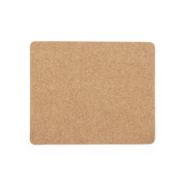 Mouse pad personalizzabile in sughero naturale con base antiscivolo silicone