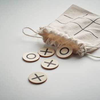 Giochi bambini personalizzati con logo - TOPOS - Tic tac toe in legno
