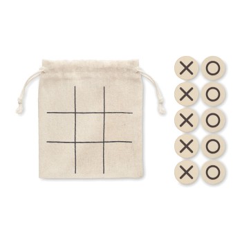 Giochi bambini personalizzati con logo - TOPOS - Tic tac toe in legno