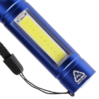 gadget ecologici con logo - Torcia alluminio riciclato COB Sami