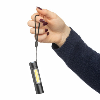 gadget ecologici con logo - Torcia alluminio riciclato COB Sami