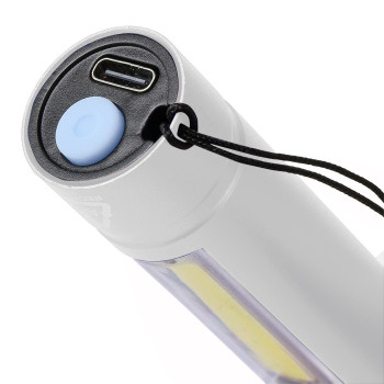 gadget ecologici con logo - Torcia alluminio riciclato COB Sami