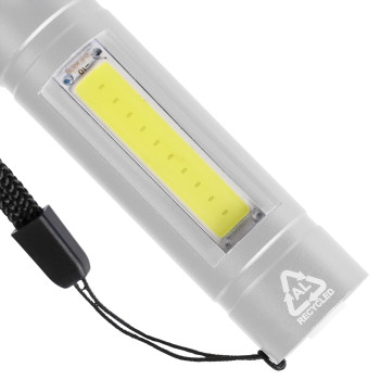 gadget ecologici con logo - Torcia alluminio riciclato COB Sami