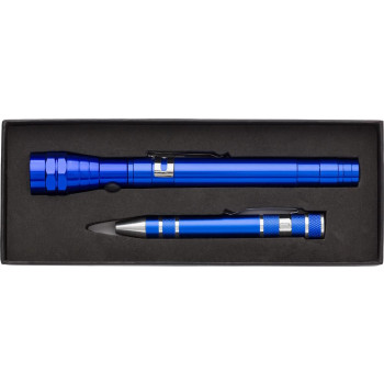 attrezzi da lavoro personalizzati con logo - Torcia e cacciavite Olivia | Alluminio | 2 in 1
