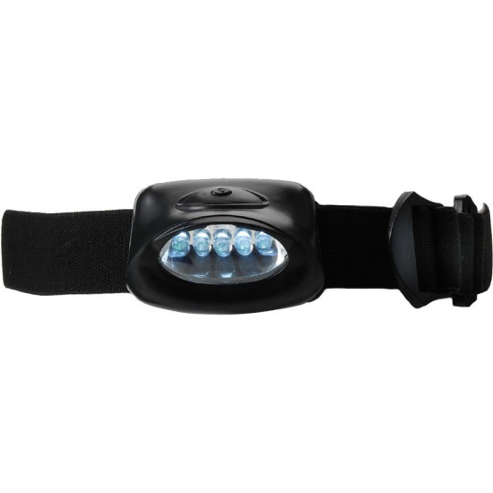 Torcia frontale Kylie | Plastica | 5 LED | 6 modalità