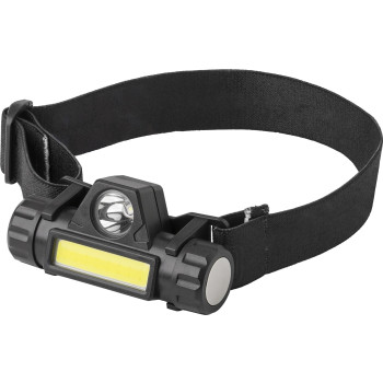 Torcia frontale Mina | Plastica | LED + COB | Ricaricabile USB-C