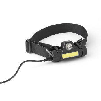 Torcia frontale Mina | Plastica | LED + COB | Ricaricabile USB-C