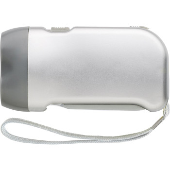 gadget ecologici con logo - Torcia tascabile a dinamo, in ABS Tristan