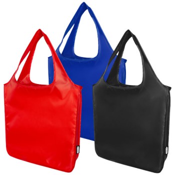 Shopper per fiere, eventi personalizzate con logo - Tote bag grande Ash in PET riciclato - 14L