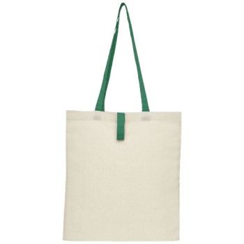 Shopper per fiere, eventi personalizzate con logo - Tote bag Nevada ripiegabile, in cotone da 100 g/m² - 7L