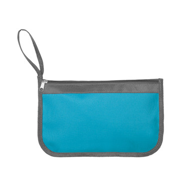 Accessori viaggio personalizzabili in nylon 600D con tasca con cerniera