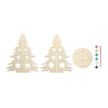 gadget di natale personalizzati - TREE AND PAINT - Albero di Natale fai da te