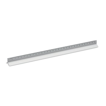 Gadget per ufficio personalizzato regalo per ufficio - TRIA - Righello 30 cm in alluminio