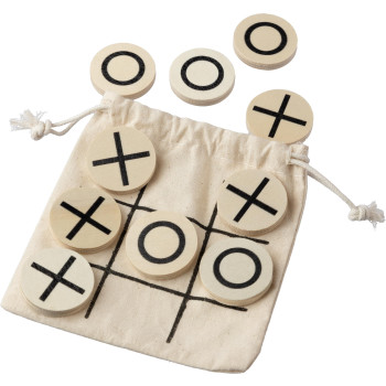 gadget ecologici con logo - Tris | Legno | Sacchetto di cotone