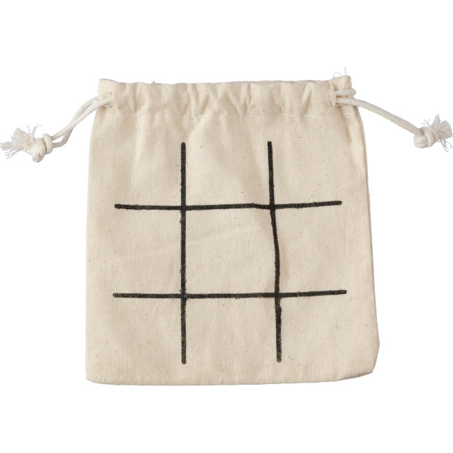 gadget ecologici con logo - Tris | Legno | Sacchetto di cotone