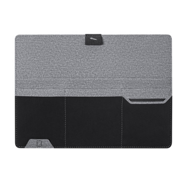 Organizer personalizzabile grigio marmorizzato con supporto magnetico e tasche elastiche