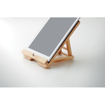 Gadget per smartphone personalizzato con logo - TUANUI - Stand per laptop in bamboo